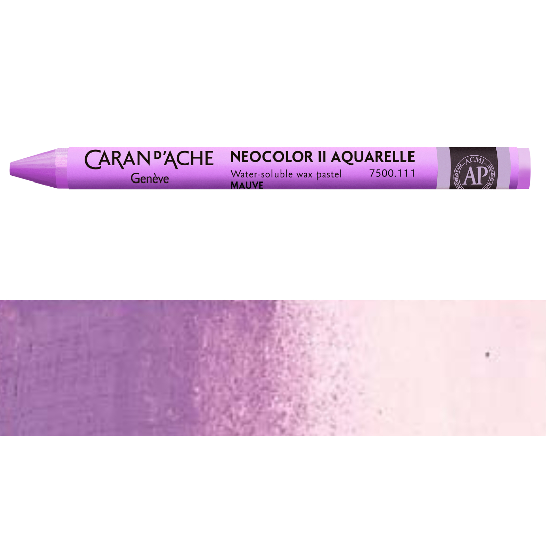 7500.111 Classic Neocolor II Water-Soluble Wax Pastel, Mauve