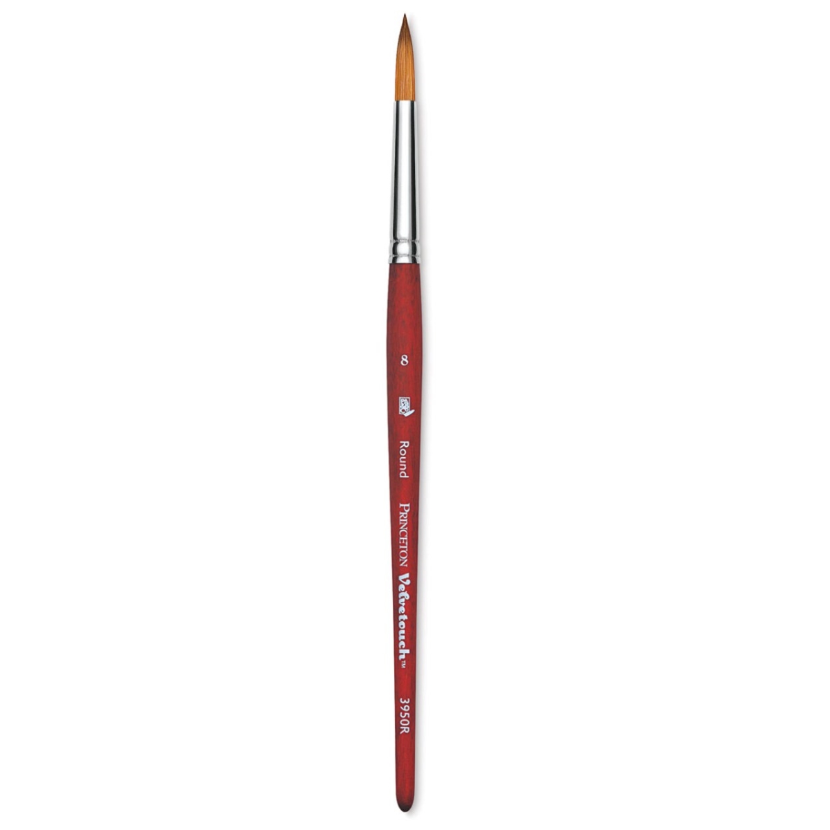 3950R-8 Velvetouch Short Handle Mixed Media Round Brushes - Size 8