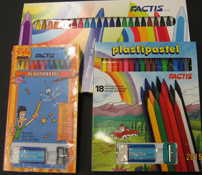Picture of General Pencil 1174 Factis PlastiPastel Crayons - Set of 24