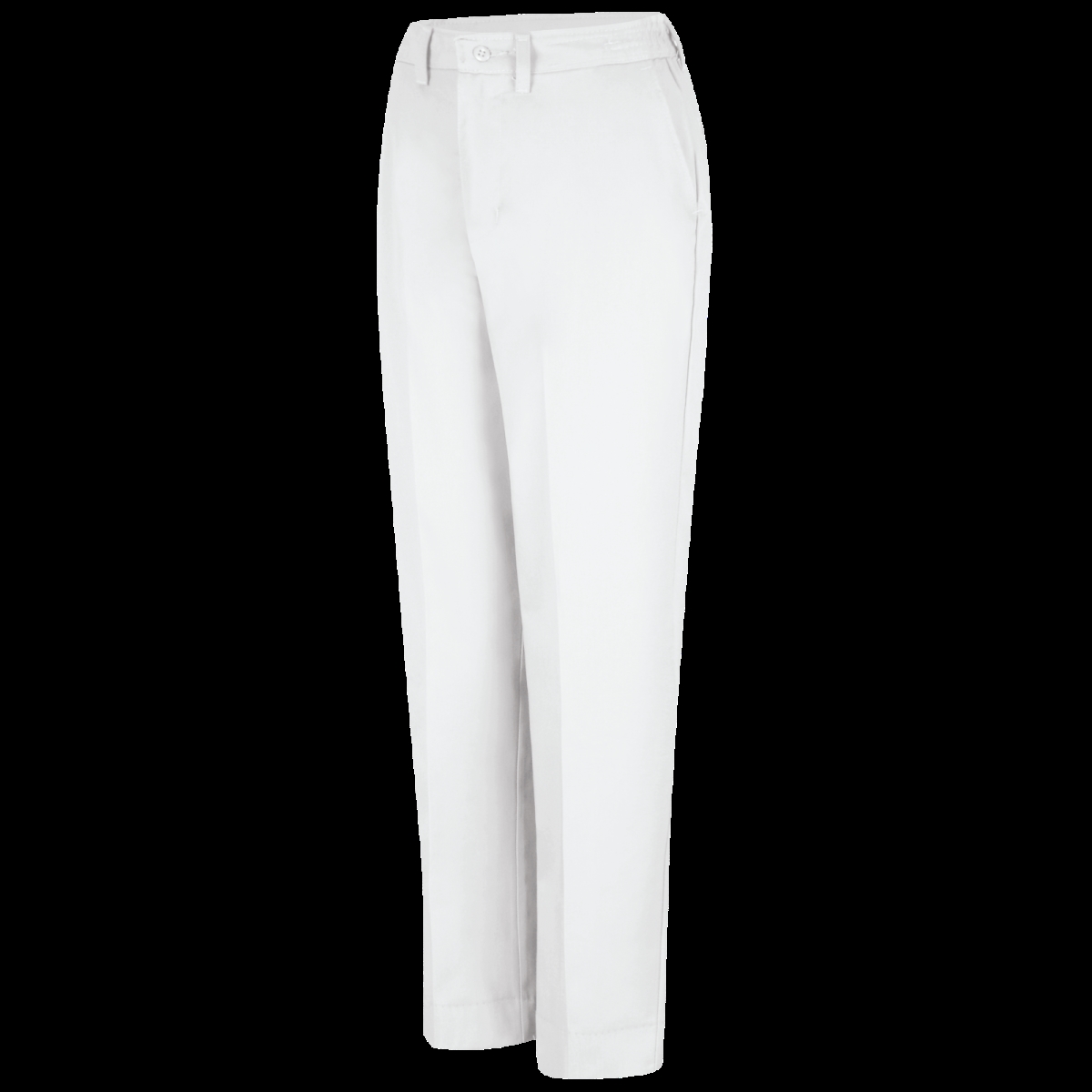 PT61WH2626 Womens Elastic Insert Work Pant44 White  Size 26  26 in Inseam