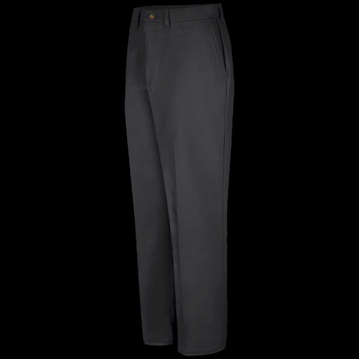PC44BK3534 Mens Plain Front Cotton Pant44 Black  Size 35  34 in Inseam