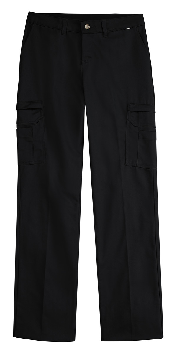 FP39BK1424 Womens Cotton Cargo Pant44 Black  Size 14  24 in Inseam