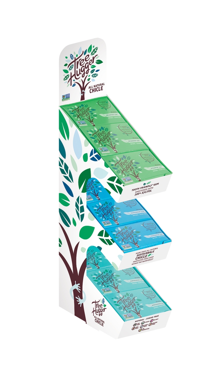 Picture of Tree Hugger 477332 3 Tier Chewing Gum Display - Containing All 3 Flavors