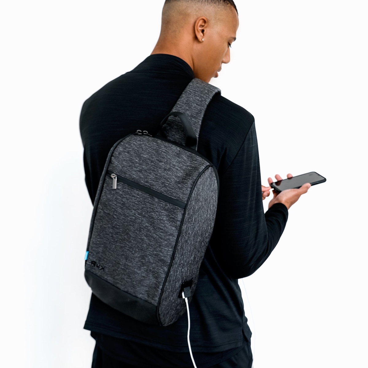 Picture of RuK Backpacks DK-SNRI-M5DT Essential Sling Backpack&#44; Onyx Black
