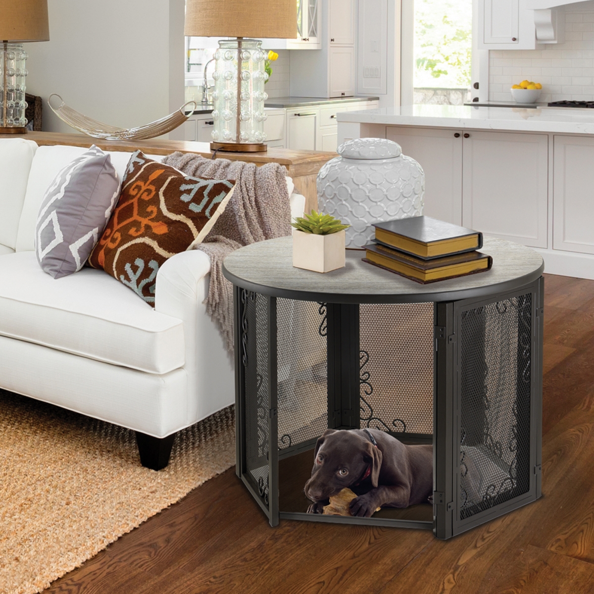 Picture of Richell 80012 Richell Accent Table Pet Crate Medium
