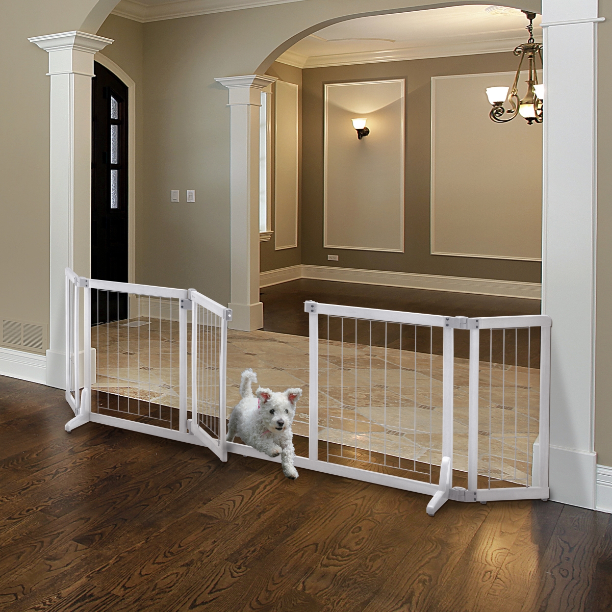 Picture of Richell 94949 Richell Wide Premium Plus Pet Gate Mini in White