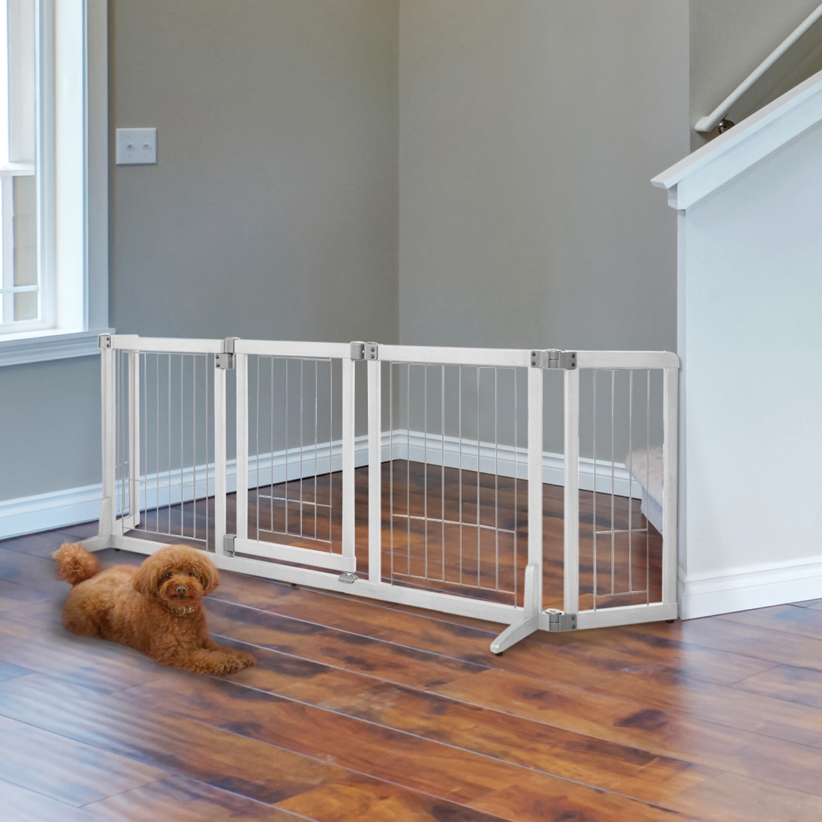 Picture of Richell 94949 Richell Wide Premium Plus Pet Gate Mini in White
