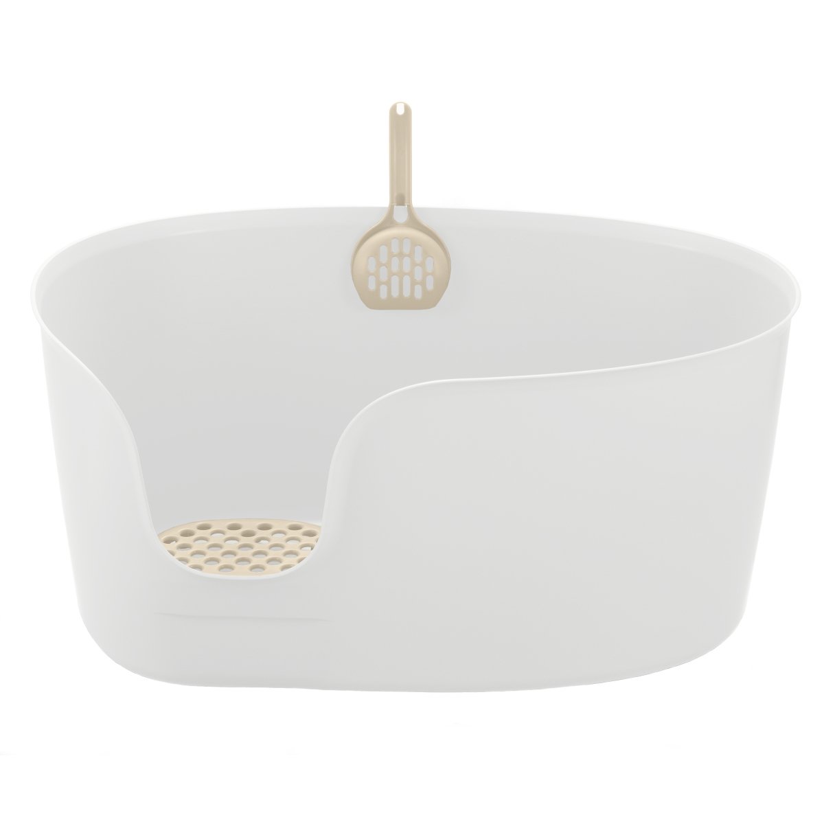 Picture of Richell 60036 Richell PAW TRAX High Wall Cat Litter Box XL in White