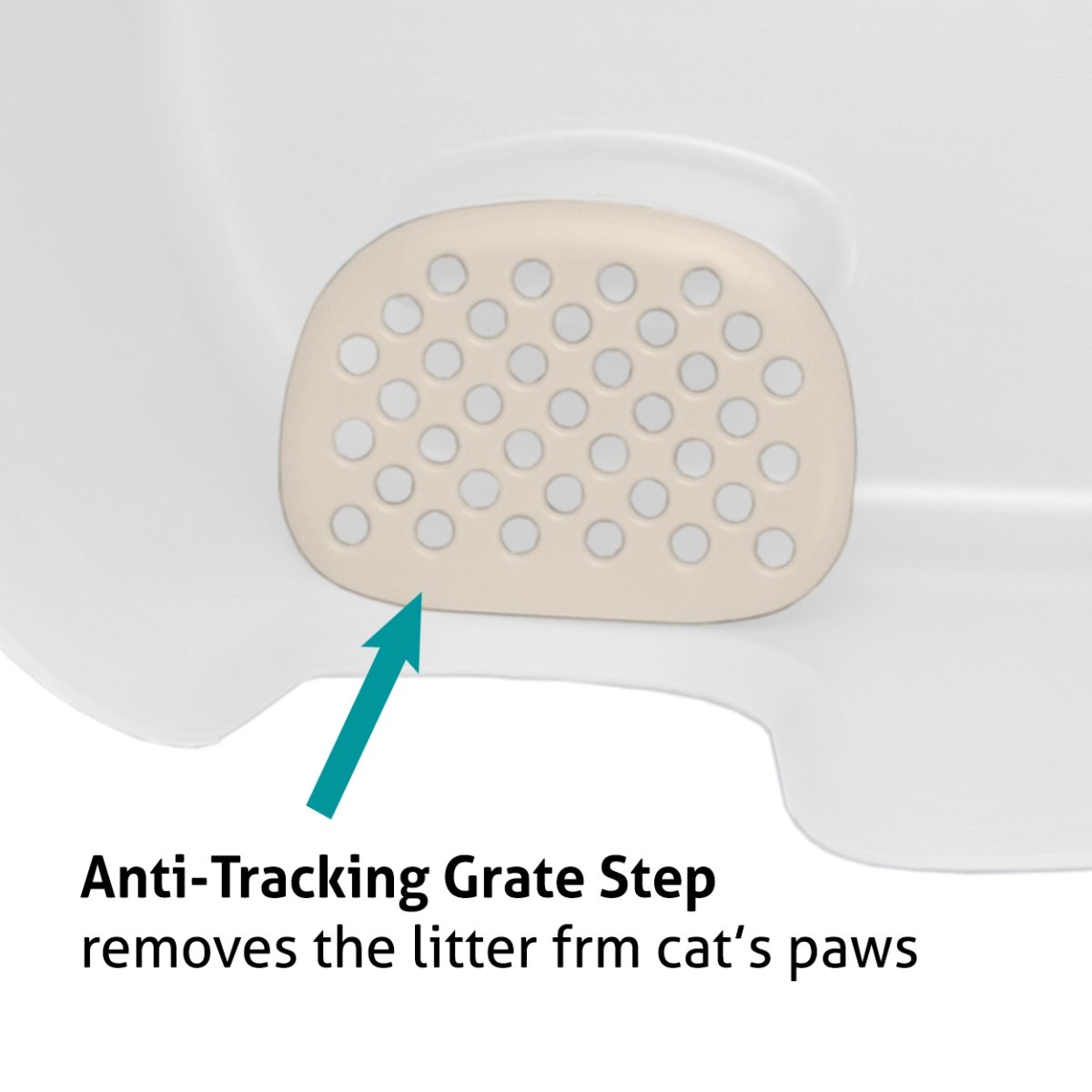 Picture of Richell 60036 Richell PAW TRAX High Wall Cat Litter Box XL in White