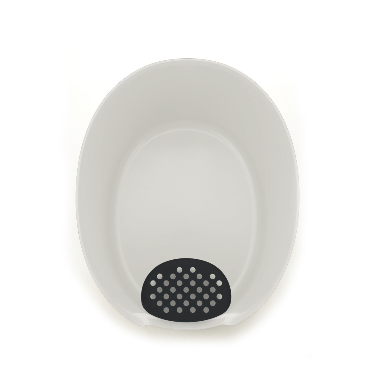 Picture of Richell 60021 PAW TRAX High Wall Cat Litter Box - White/Black