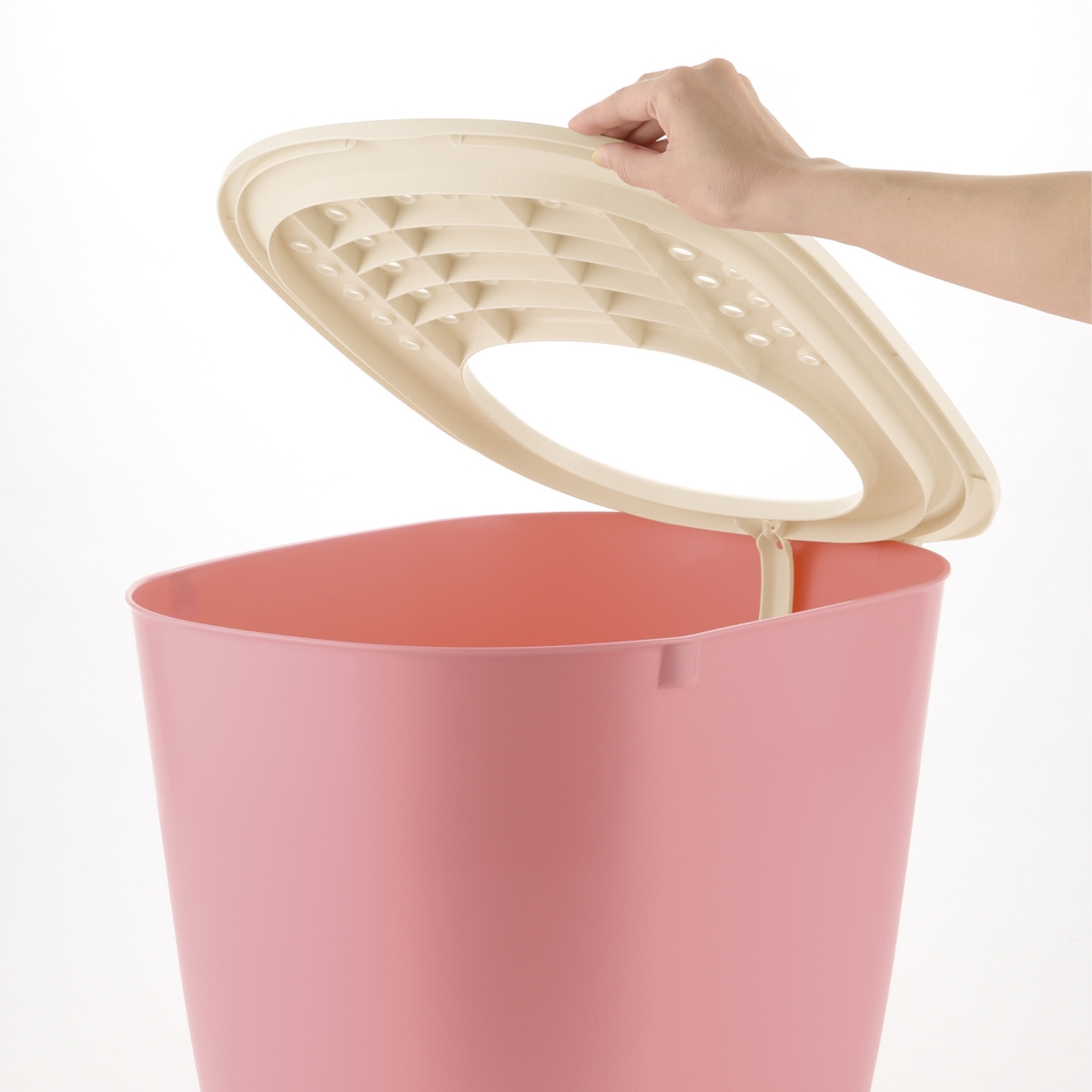 Picture of Richell 60004 PAW TRAX Top Entry Cat Litter Box - Pink