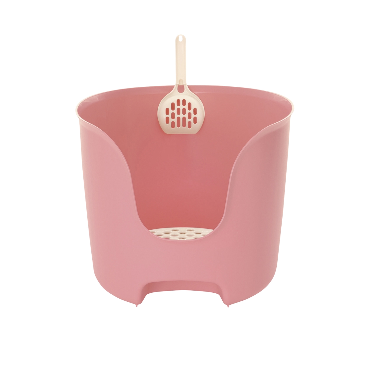 Picture of Richell 60001 PAW TRAX High Wall Cat Litter Box - Pink