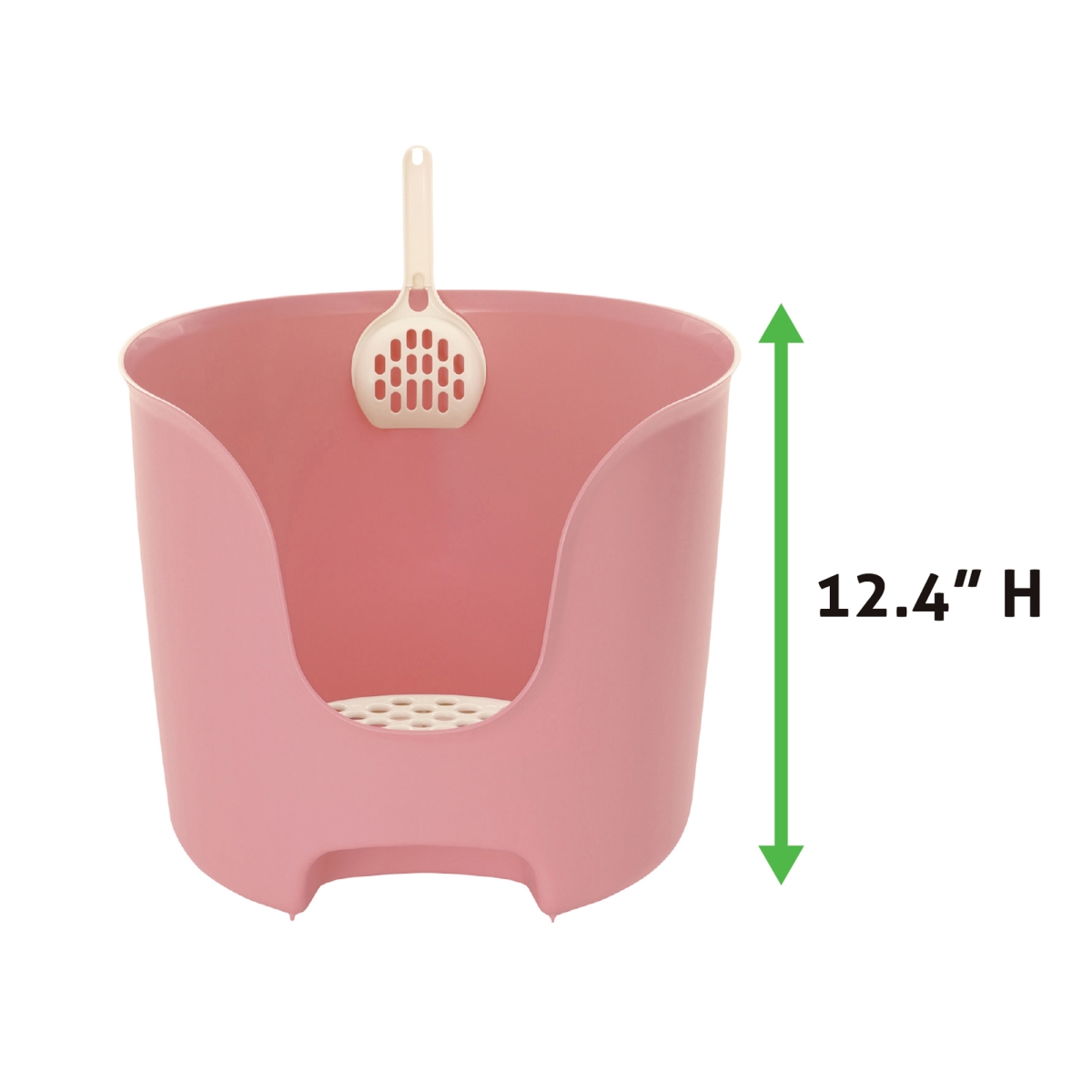 Picture of Richell 60001 PAW TRAX High Wall Cat Litter Box - Pink