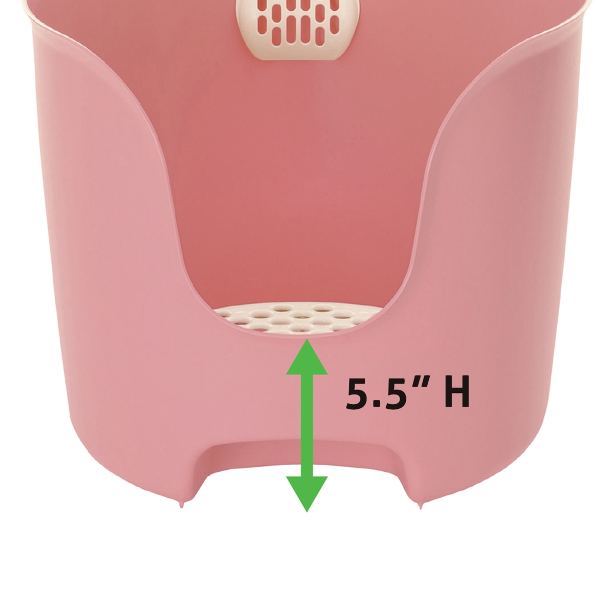 Picture of Richell 60001 PAW TRAX High Wall Cat Litter Box - Pink