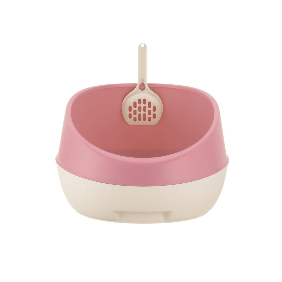 Picture of Richell 60010 PAW TRAX Rimmed Cat Litter Pan - Pink