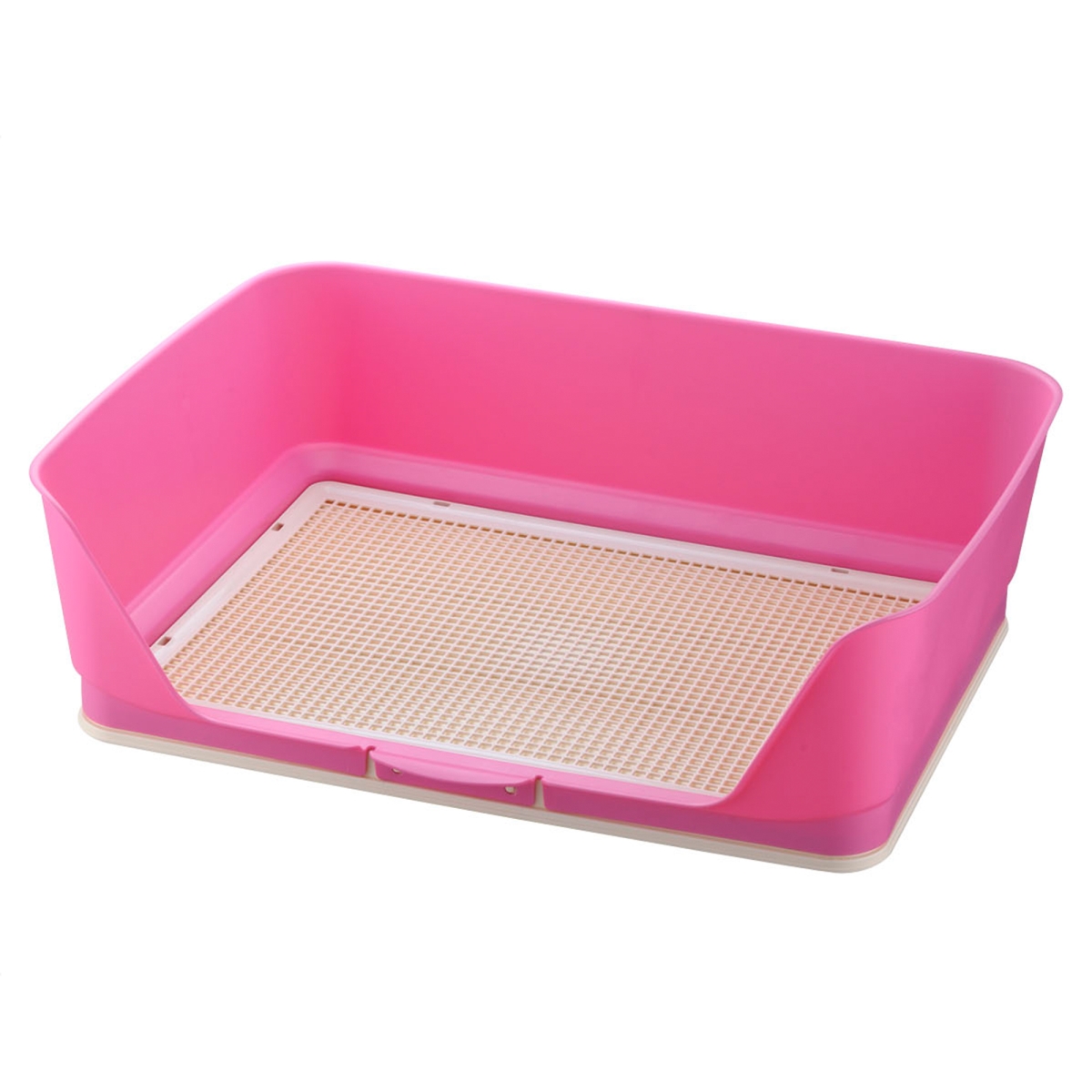 Picture of Richell 60034 PAW TRAX Splash Free Potty Pad Tray - Pink