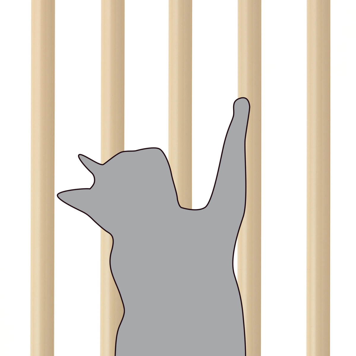 Picture of Richell 94951  Steel 70 inch Extra Tall Cat Safety Gate