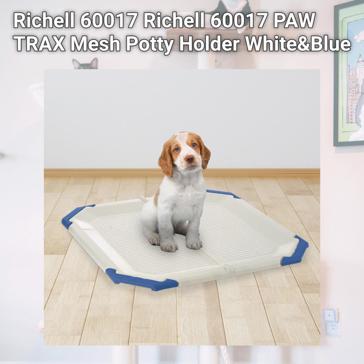 Picture of Richell 60017 Richell 60017 PAW TRAX Mesh Potty Holder White&Blue