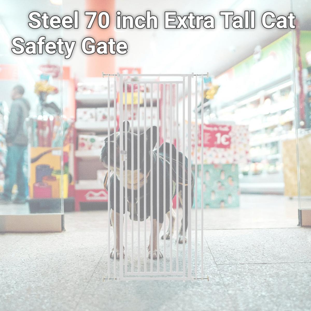 Picture of Richell 94953  Steel 70 inch Extra Tall Cat Safety Gate