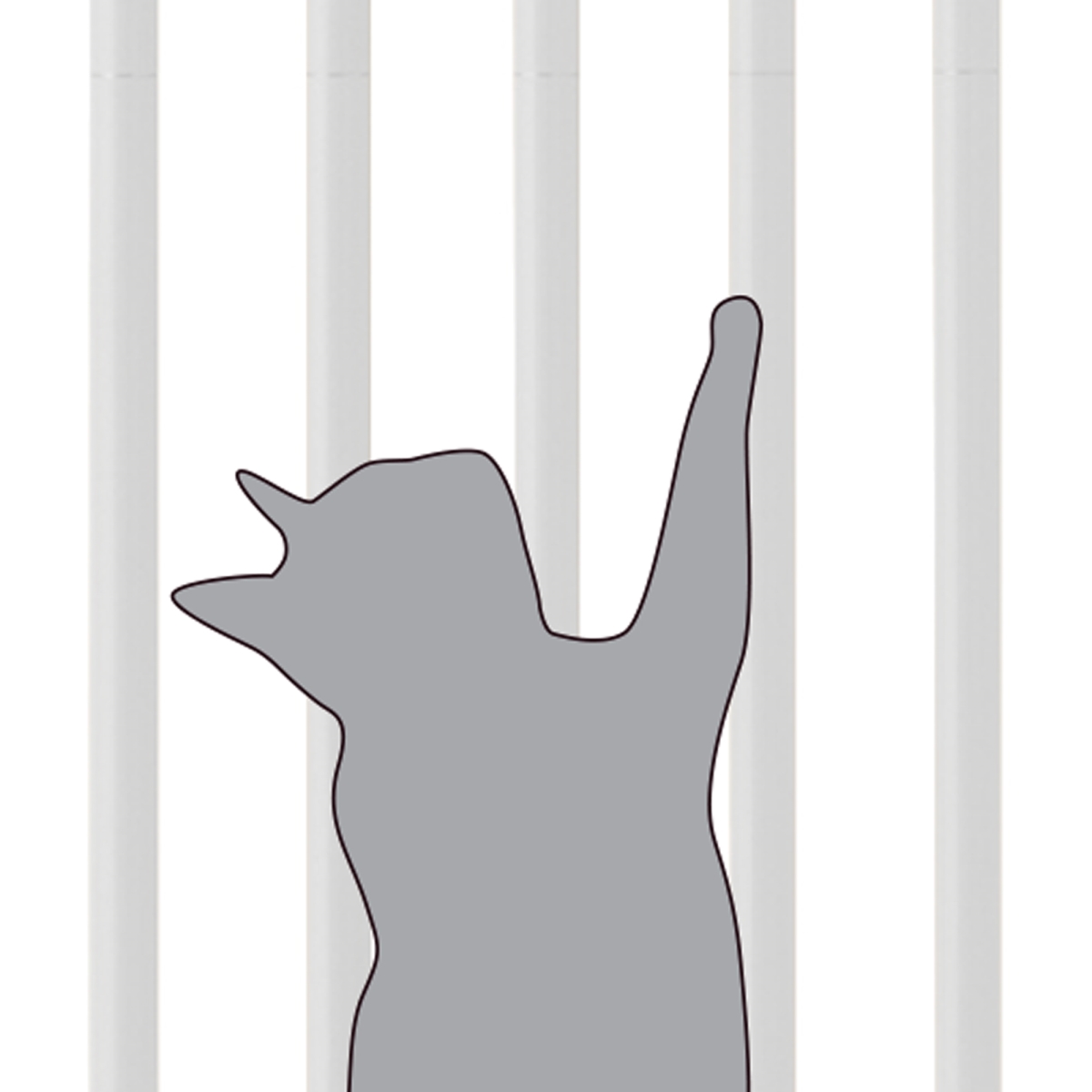 Picture of Richell 94953  Steel 70 inch Extra Tall Cat Safety Gate