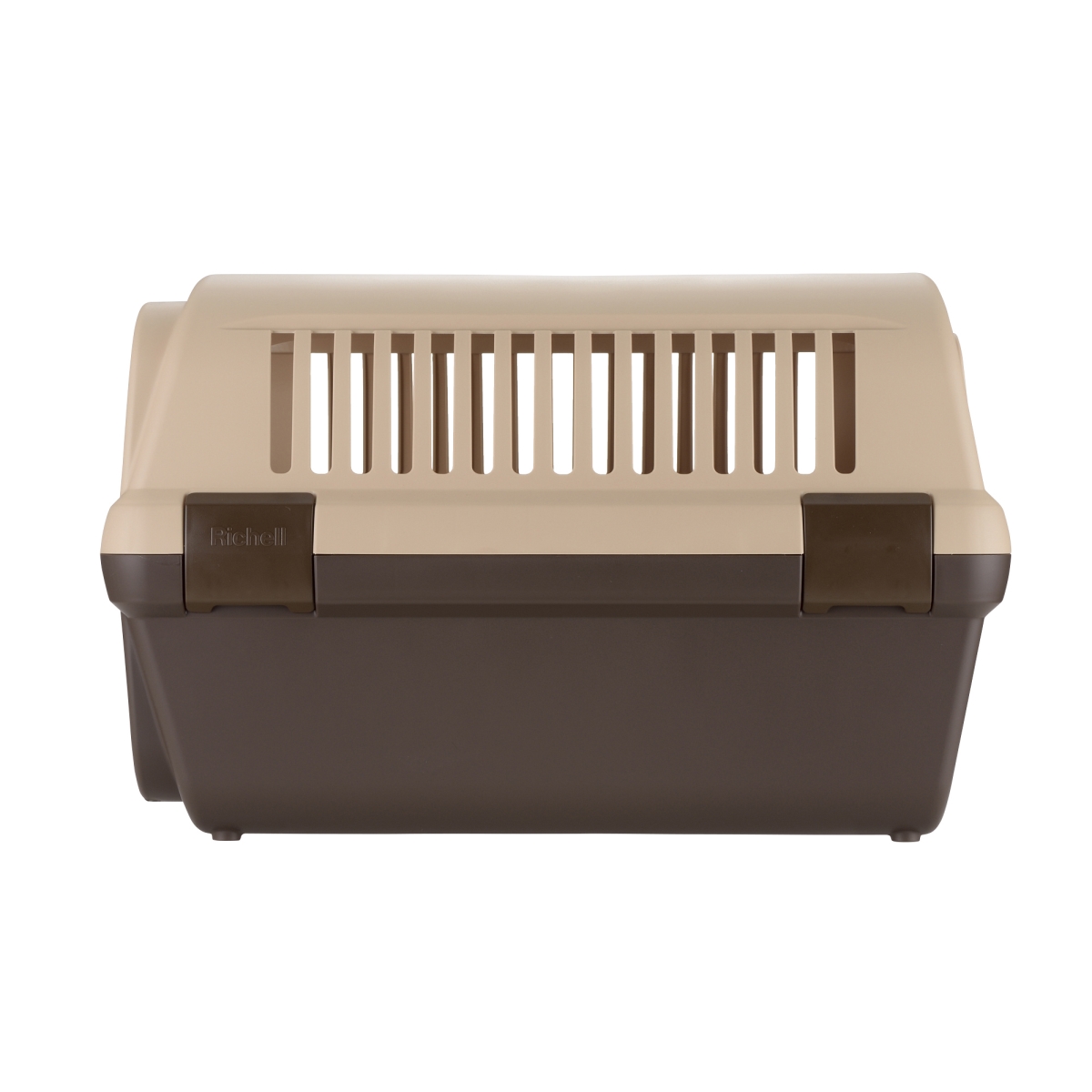 Picture of Richell 80022 Double Door Carrier Medium in Soft Tan and Brown