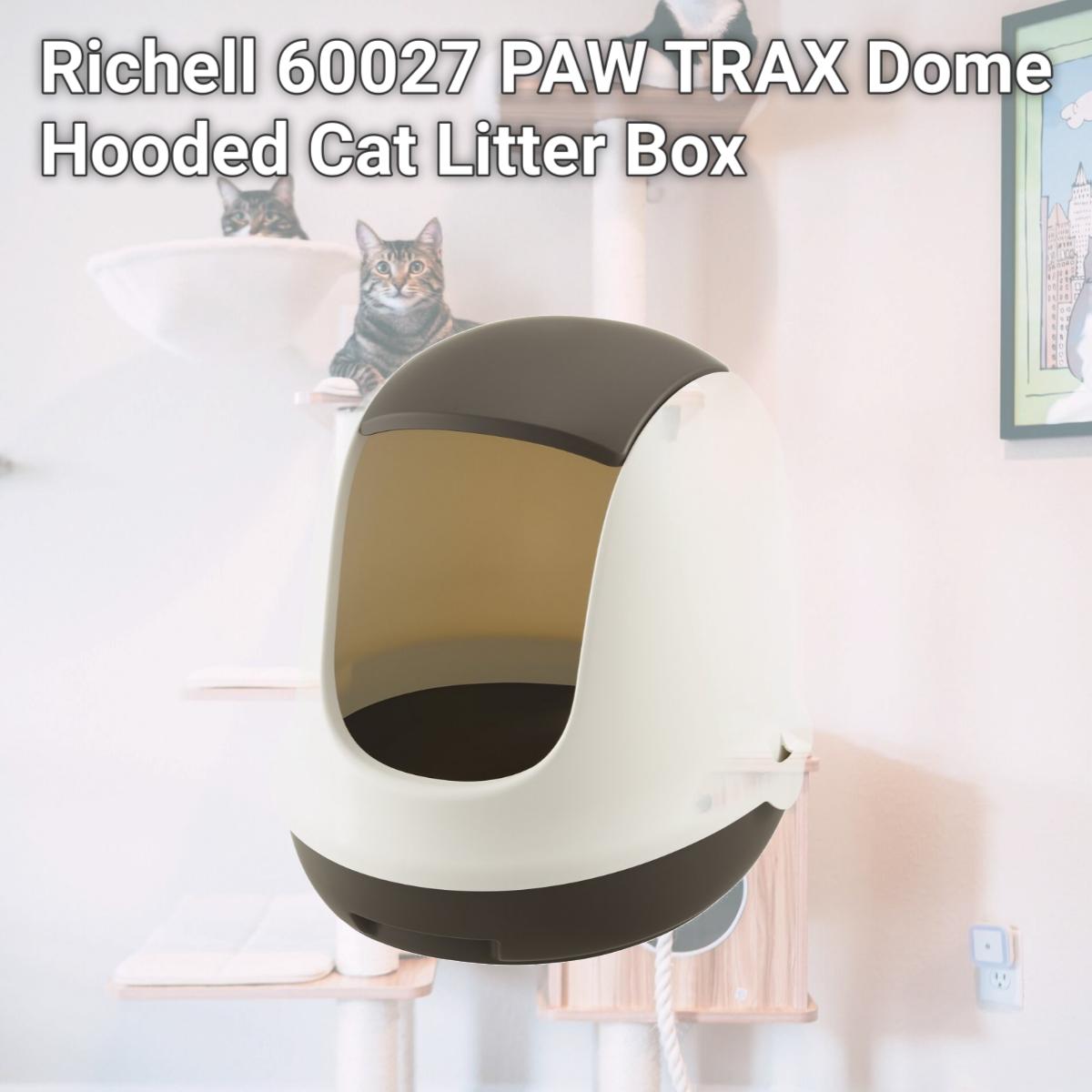 Picture of Richell 60027 PAW TRAX Dome Hooded Cat Litter Box