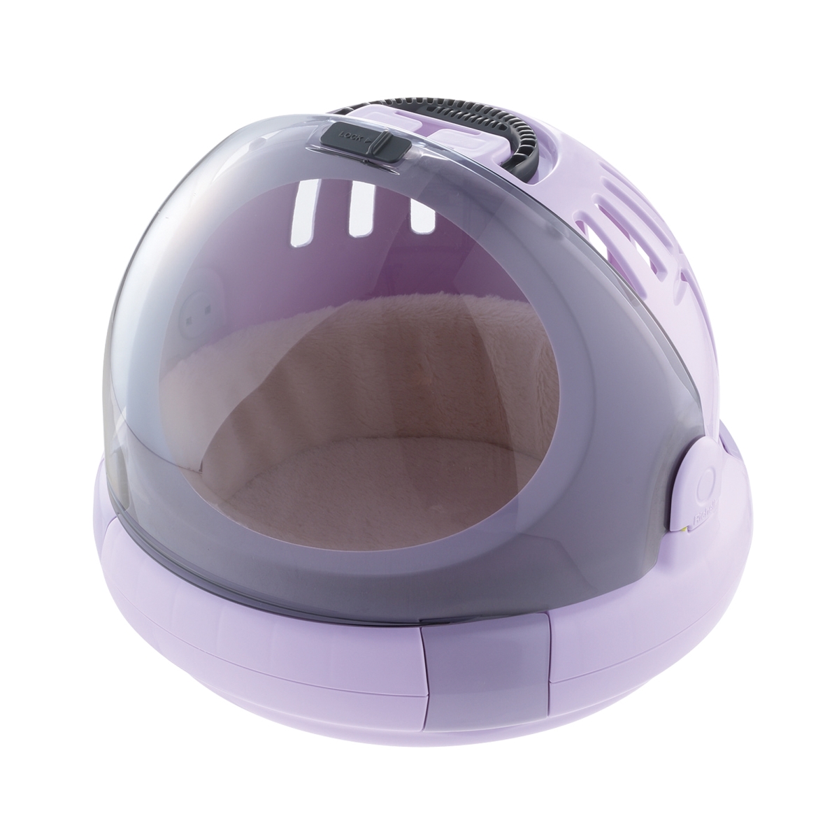 Picture of Richell 80040 Space Capsule Pet Carrier & Bed in Lavender