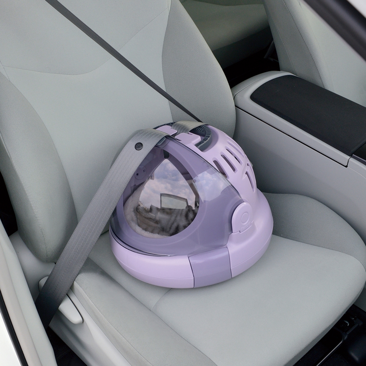 Picture of Richell 80040 Space Capsule Pet Carrier & Bed in Lavender