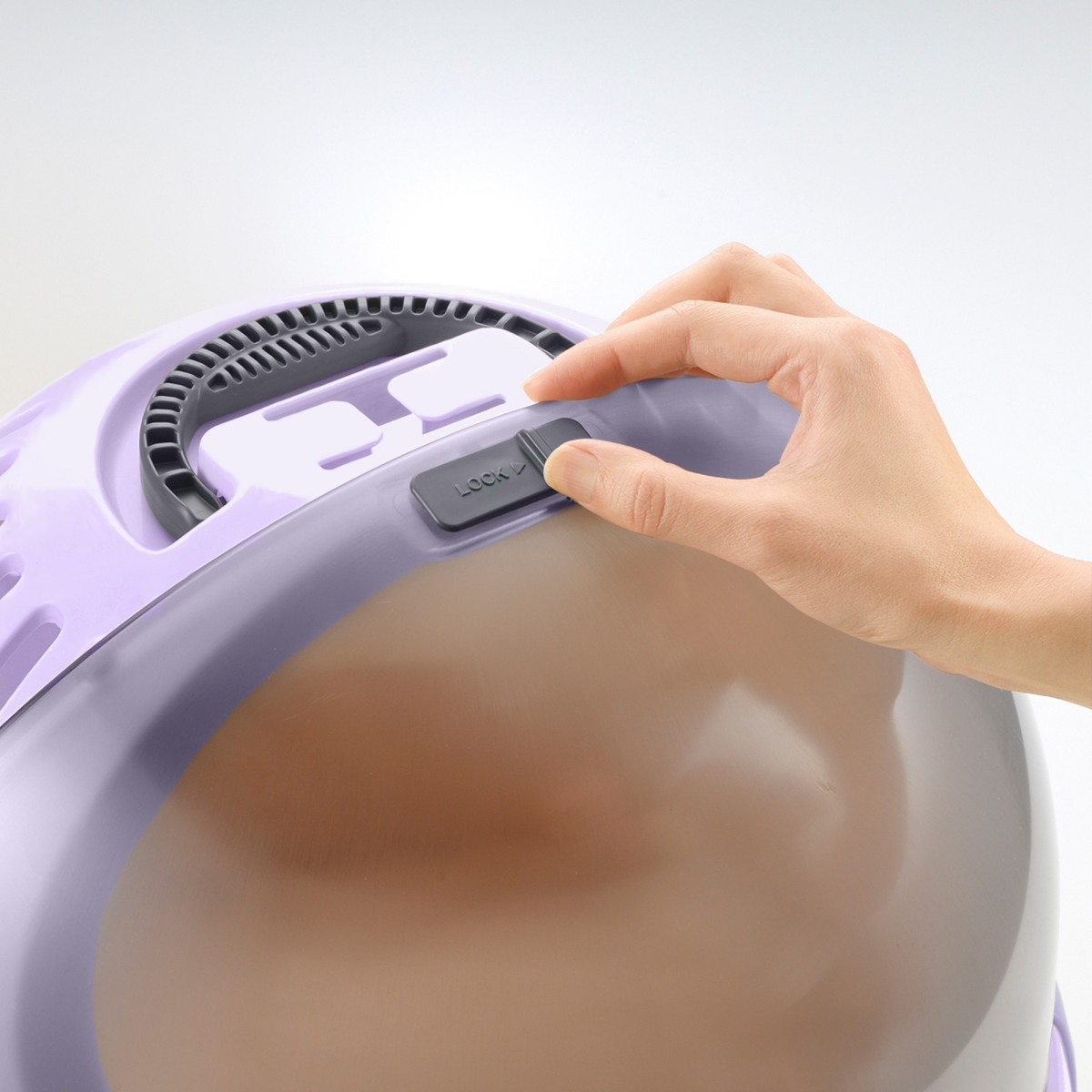 Picture of Richell 80040 Space Capsule Pet Carrier & Bed in Lavender