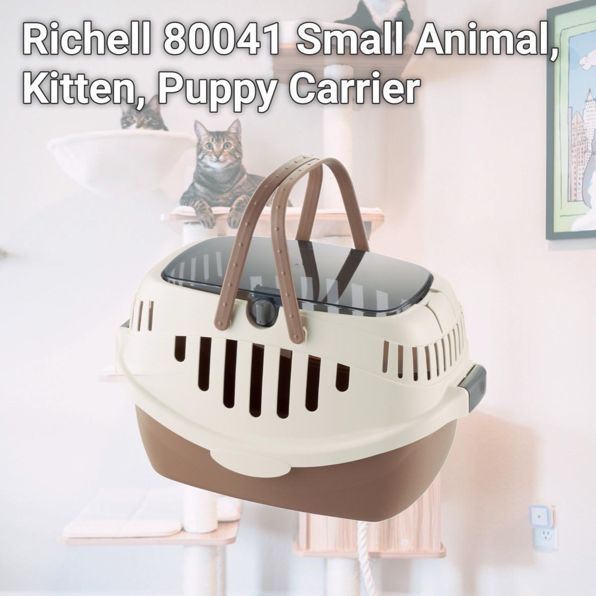 Picture of Richell 80041 Small Animal, Kitten, Puppy Carrier