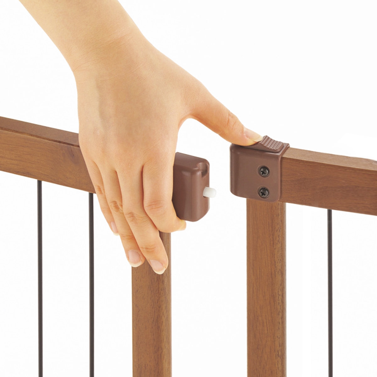 Picture of Richell 94948 Wide Premium Plus Pet Gate Mini for Small Dog&#44; Fit Openings from 55 to 72 Wide