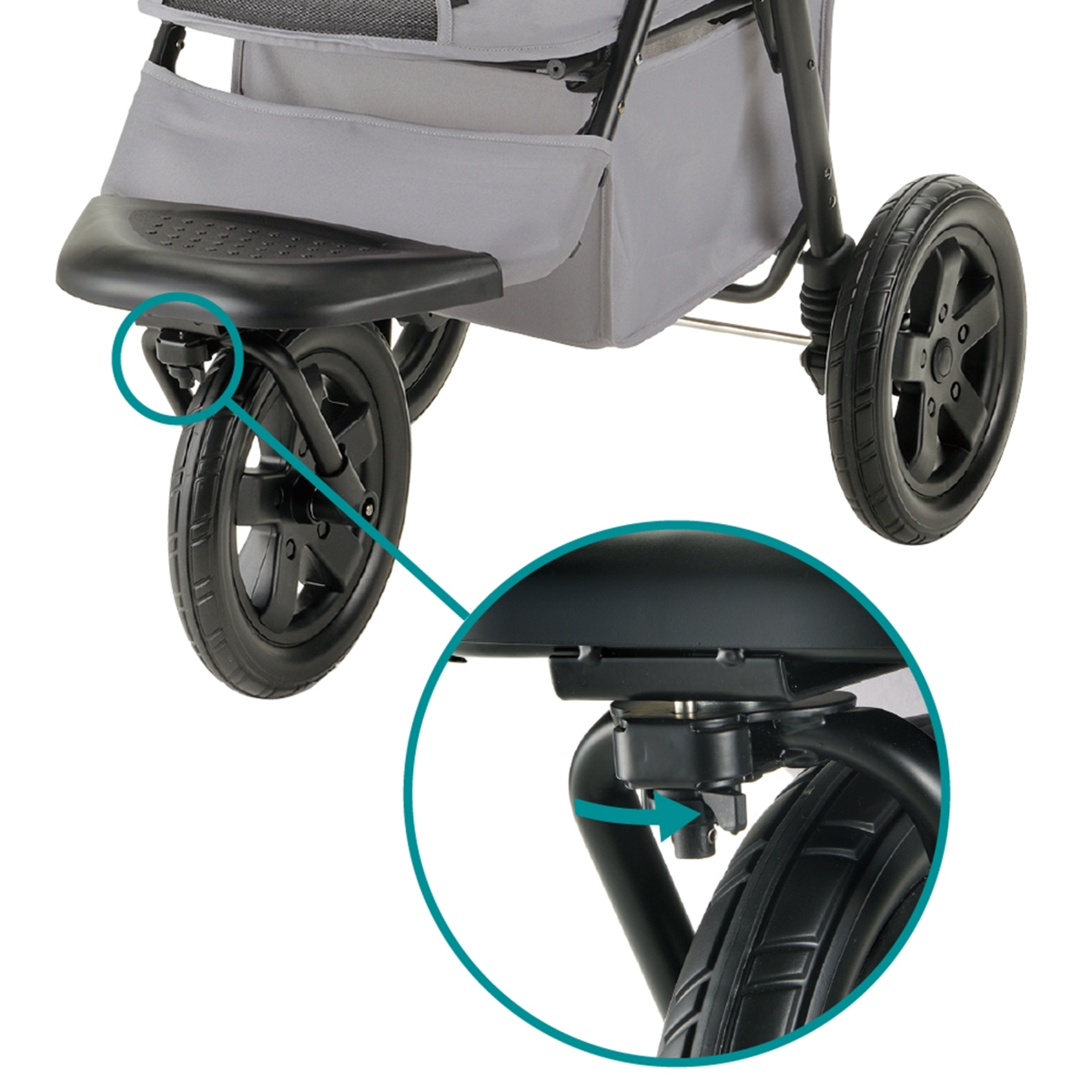 Picture of Richell 20000 Easy Collapsible Jogging Pet Stroller