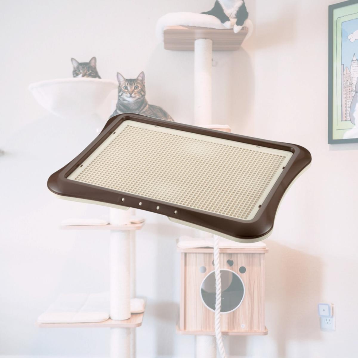 Picture of Richell 94553 PAW TRAX Mesh Training Tray Brown