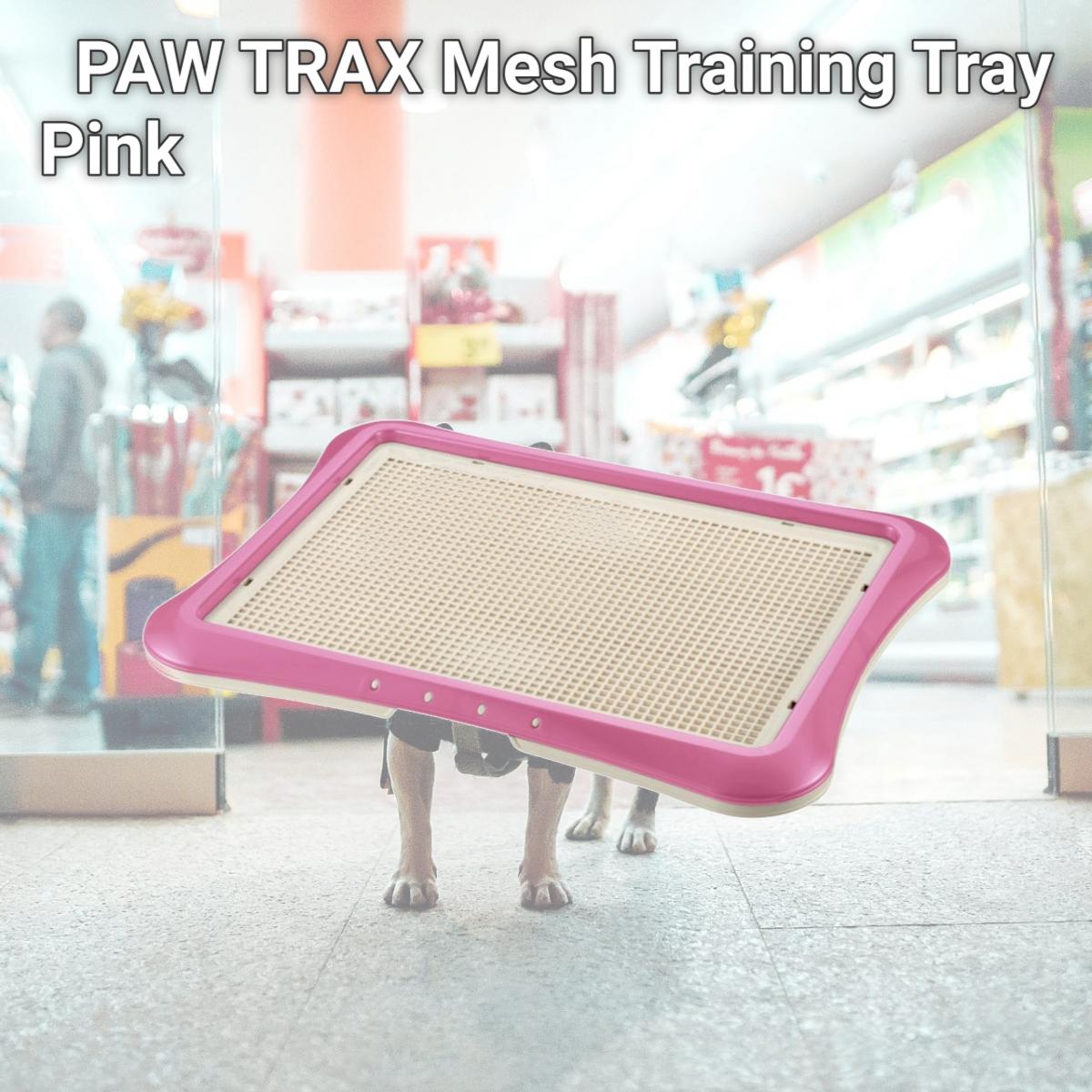 Picture of Richell 94555 PAW TRAX Mesh Training Tray Pink
