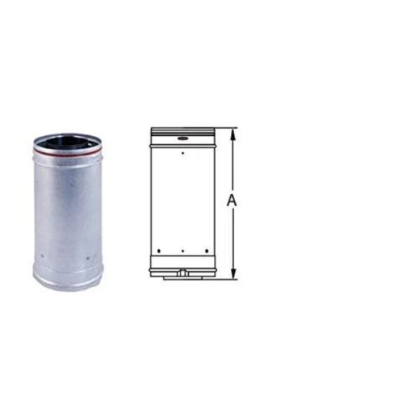 35CVS-24 3 x 5 in. Concentric Vent Stainless Steel Pipe - 24 in. Length