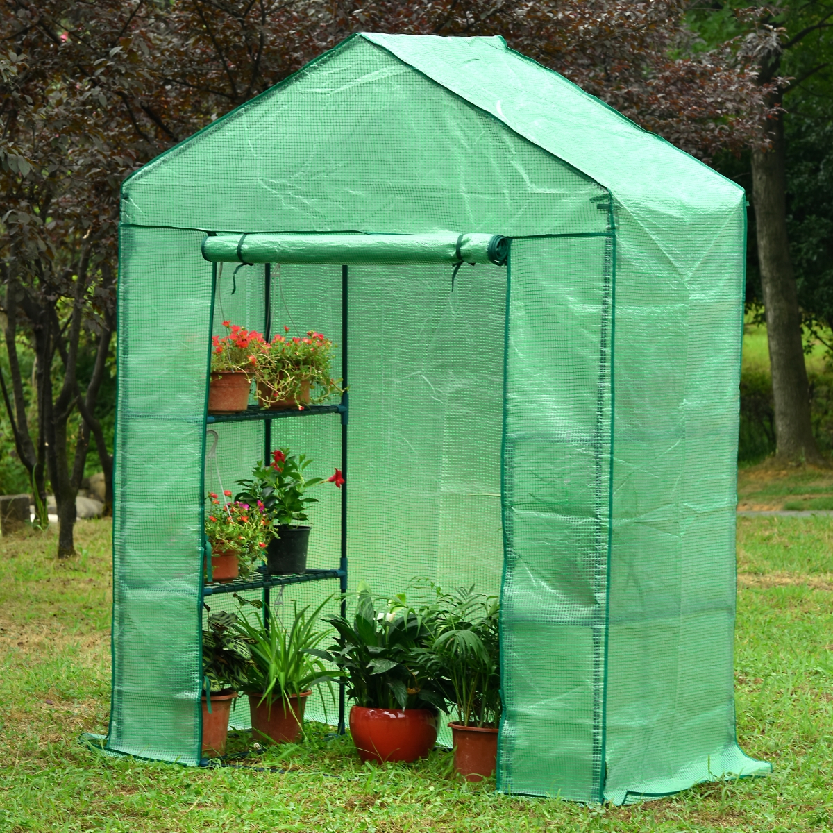 Picture of Genesis GEN-572-PE 61 x 28 x 79 in. Portable Walk In Greenhouse with Heavy Duty Opaqua Cover