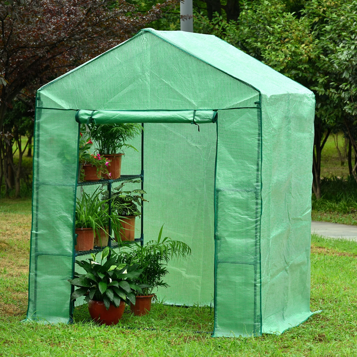 Picture of Genesis GEN-574-PE 61 x 56 x 79 in. Portable Walk In Greenhouse with Heavy Duty Opaqua Cover