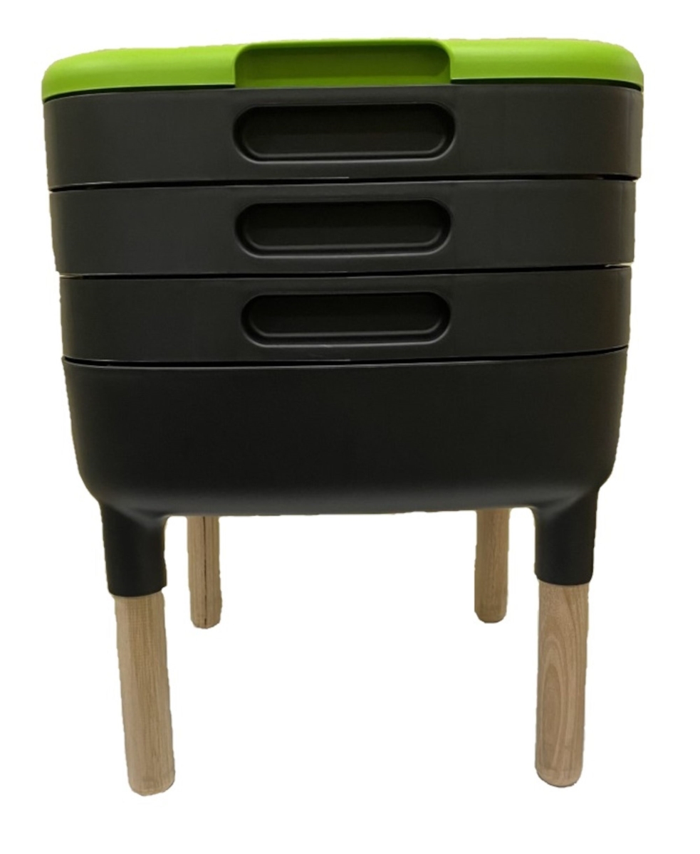 RSI-MC-WORM3-WL Worm Farm with Wood Legs - 3 Trays