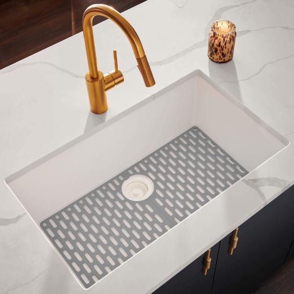 Picture of Ruvati USA RVG2080WH 33 x 19 in. Granite Composite Undermount Single Bowl Kitchen Sink - Arctic White