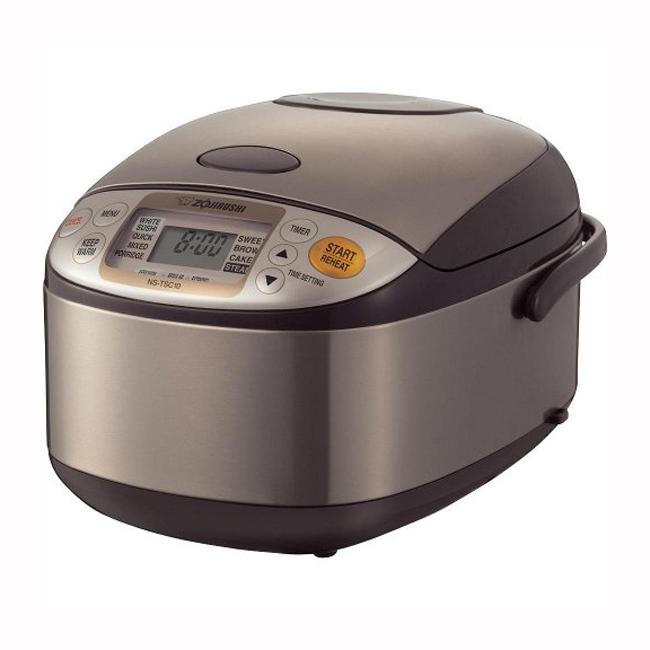 Picture of Zojirushi NSTSC10 Micom Stainless Steel Brown 5.5-Cup Rice Cooker & Warmer