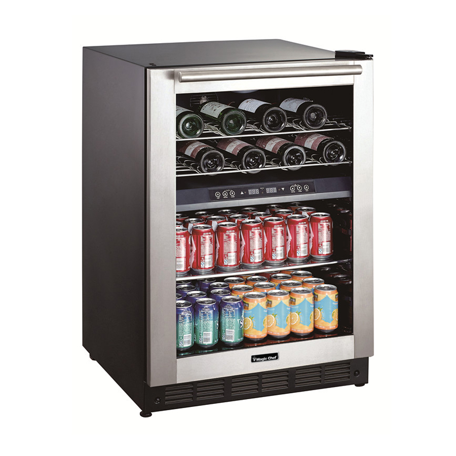 Picture of Magic Chef BTWB530ST1 Dual Zone Wine & Beverage Cooler