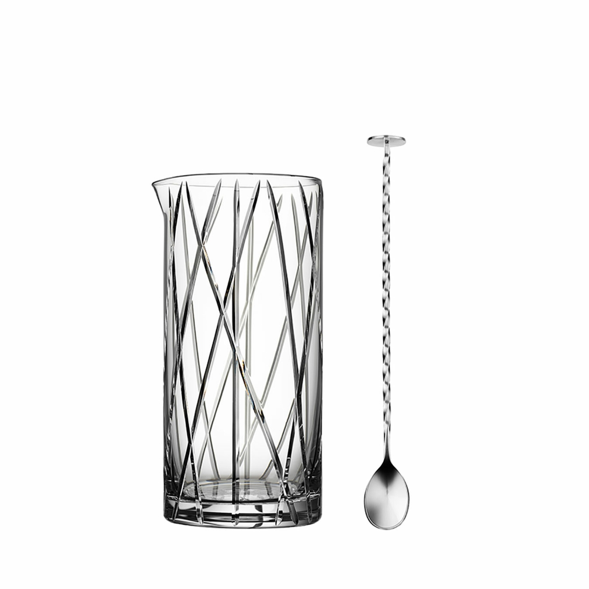 Picture of Orrefors 6310393 City Mixing Glass with Bar Spoon