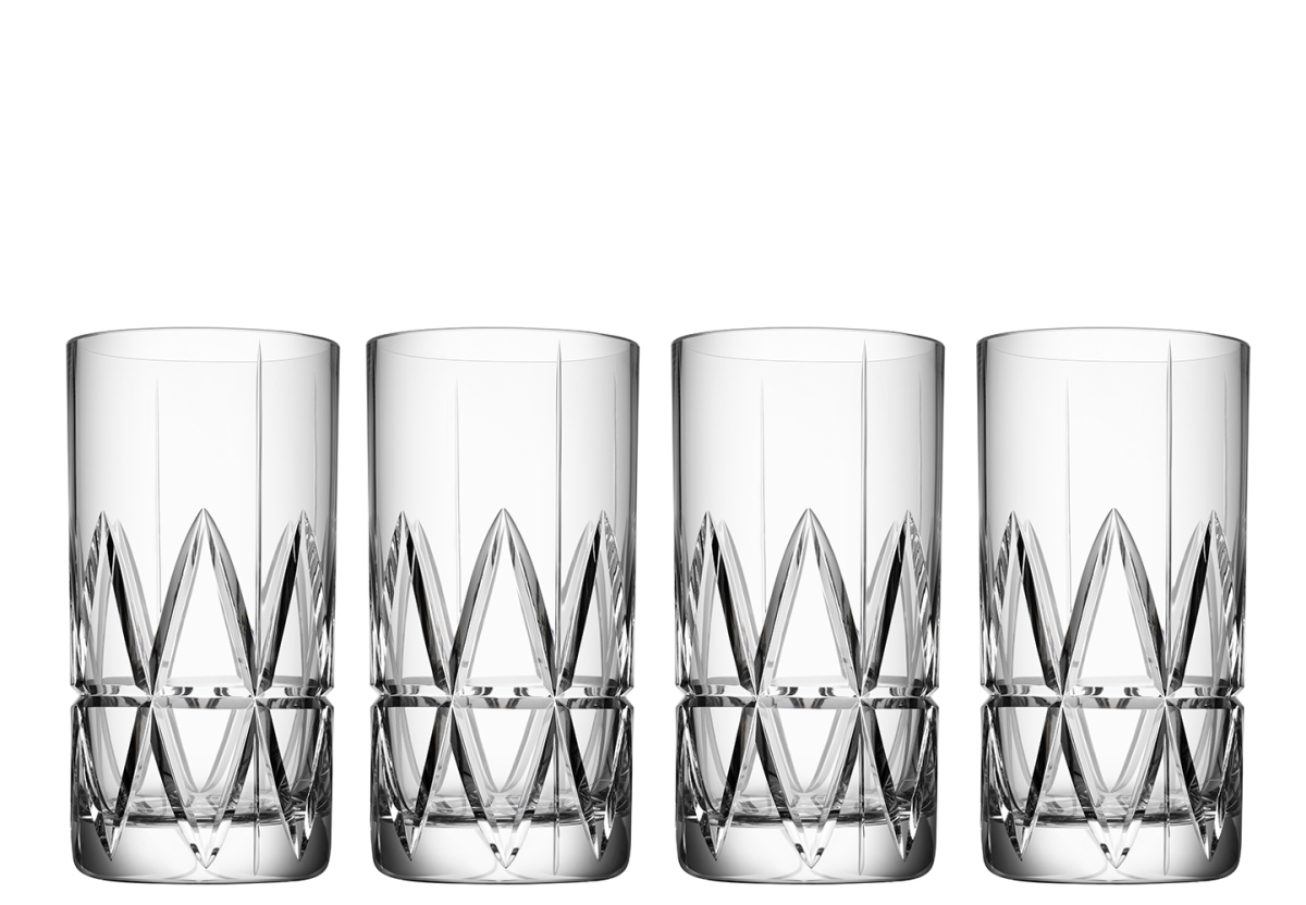Picture of Orrefors 6311136 12.5 oz Peak Highball Glass - Set of 4