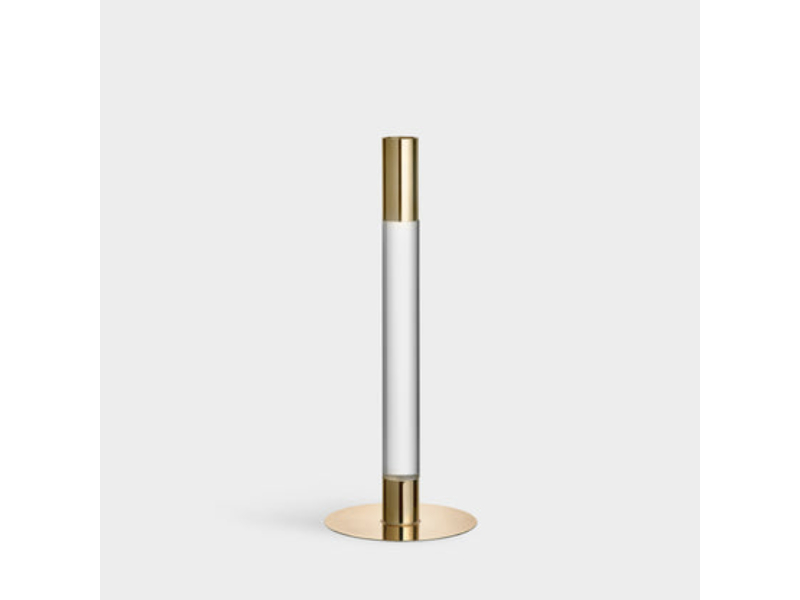 Picture of Orrefors 6298865 Lumiere Candlestick&#44; Gold - Medium