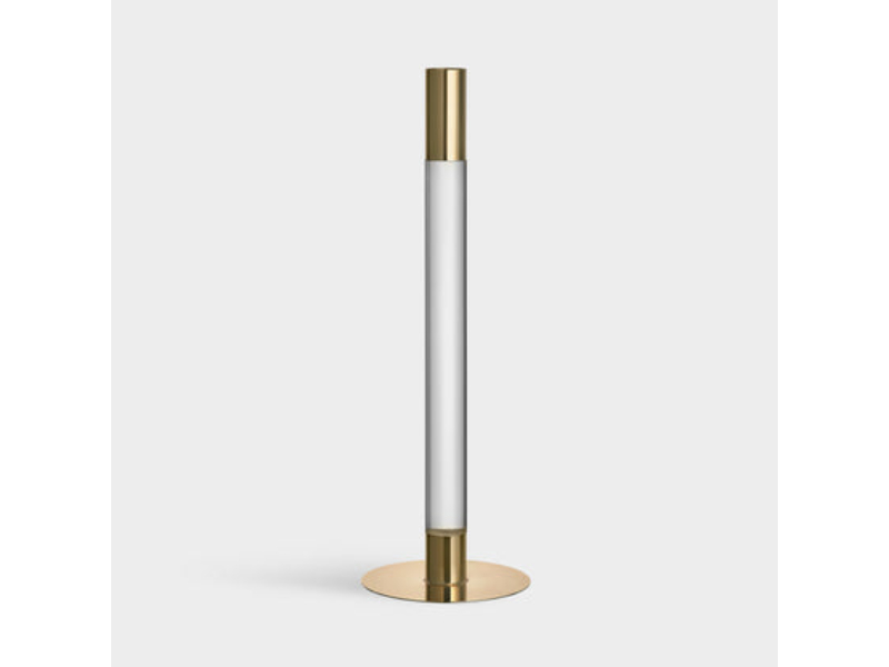 Picture of Orrefors 6298867 Lumiere Candlestick&#44; Gold - Large