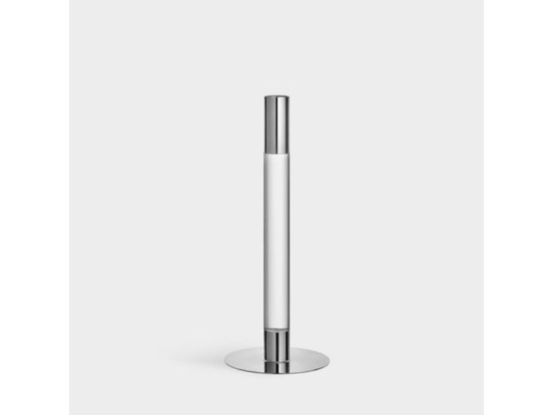 Picture of Orrefors 6298868 Lumiere Candlestick&#44; Silver - Medium