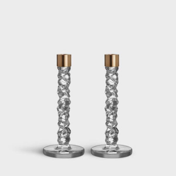 Picture of Orrefors 6590166 Carat Brass Candlestick - Medium - Pack of 2