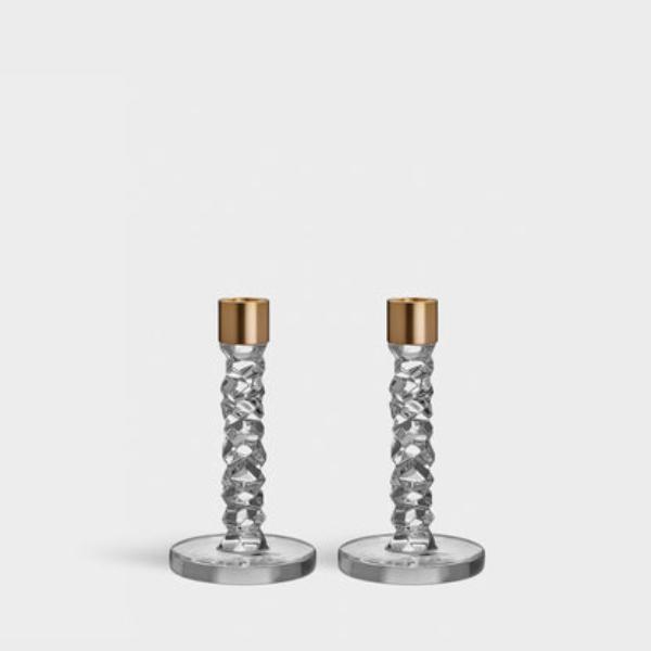 Picture of Orrefors 6719895 Carat Brass Candlestick - Small - Pack of 2