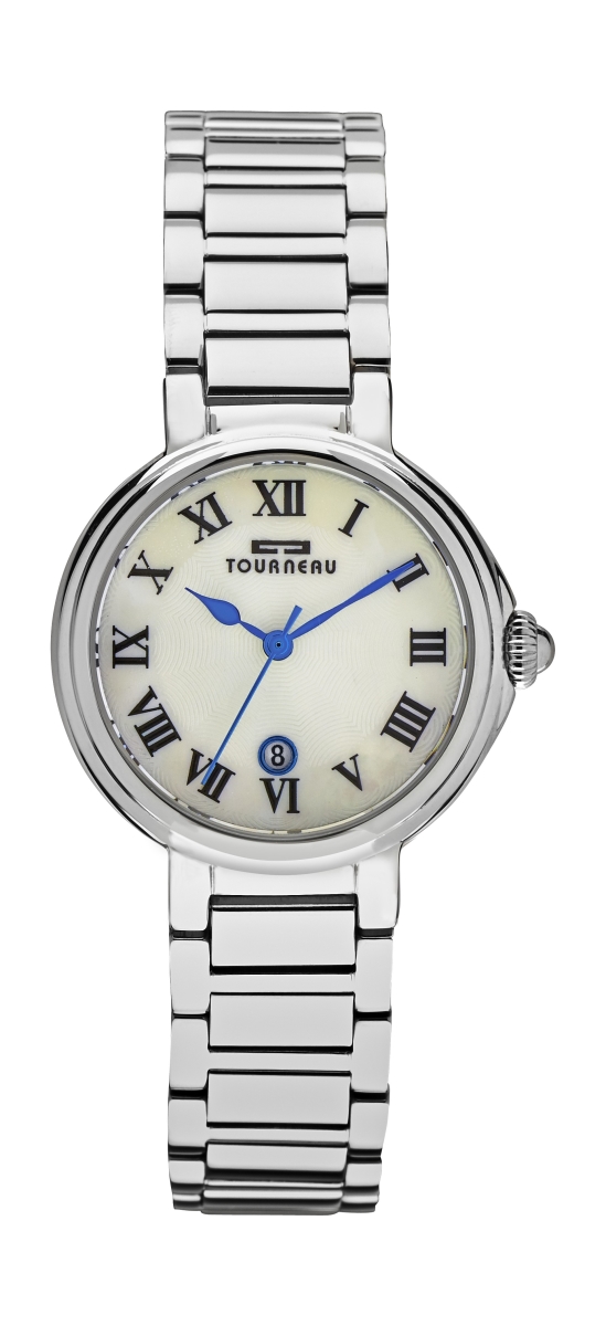 Picture of Tourneau TLRB-W080 Tourneau Steel Dial Watch for Ladies, White