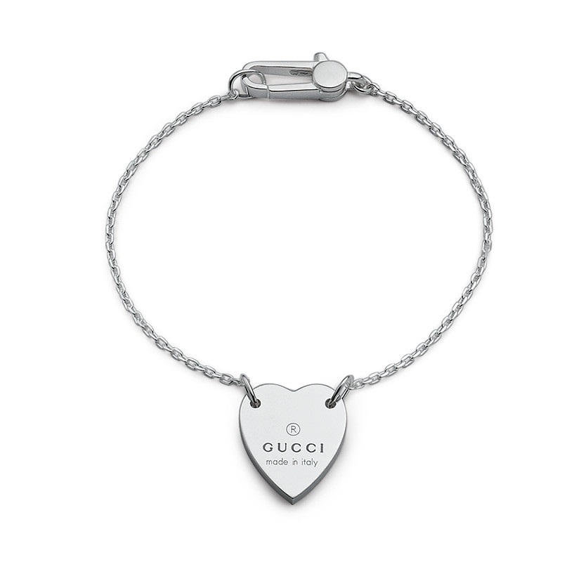 Picture of Gucci YBA223513001018 Sterling Silver Trademark Heart Bracelet
